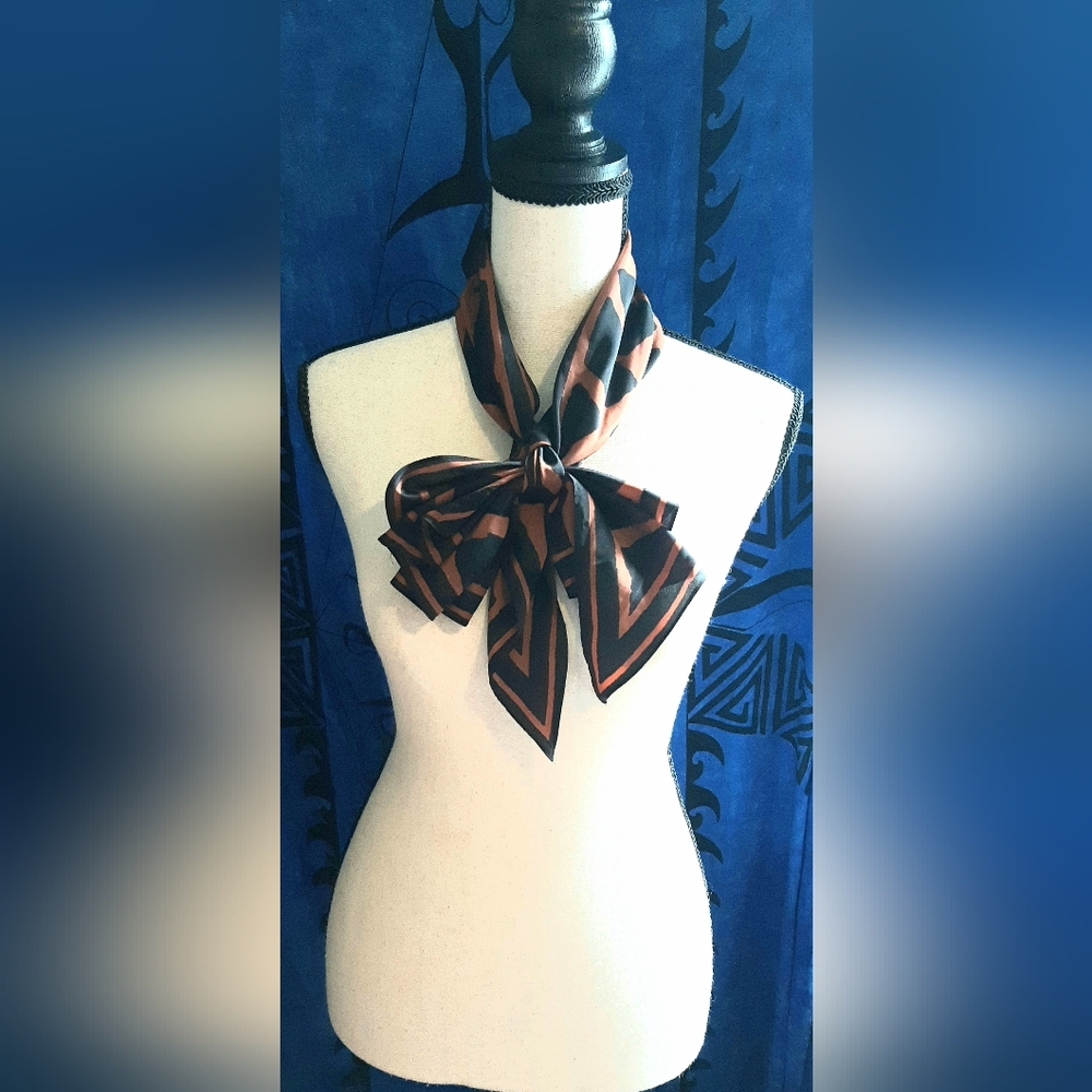 Elegant Black and Brown Women's Scarf
